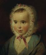Friedrich von Amerling Portrat der Prinzessin Sophie von Liechtenstein (1837-1899) im Alter von etwa eineinhalb Jahren oil